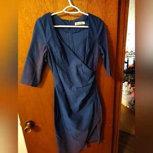 Mossimo Women's Long Sleeve Navy Dress